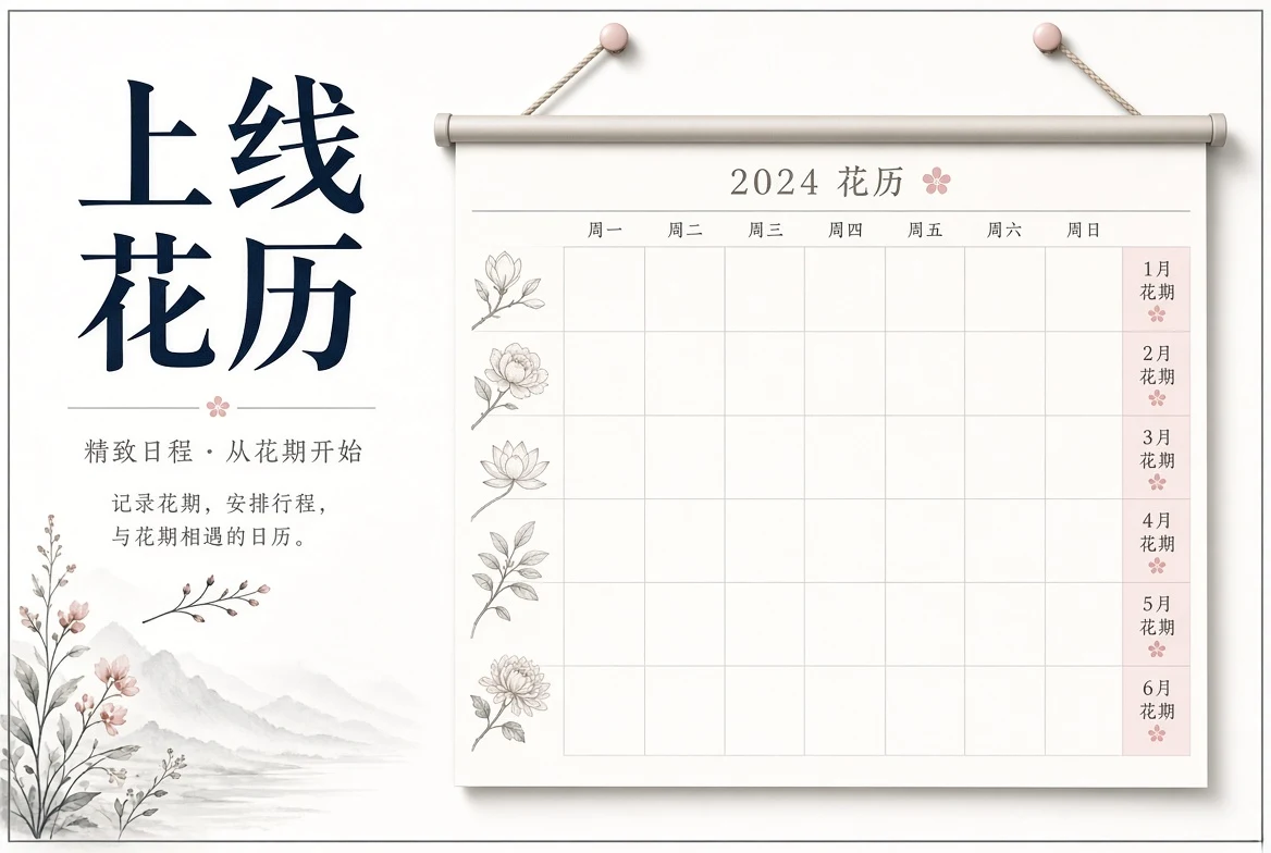 上线花历栏目图