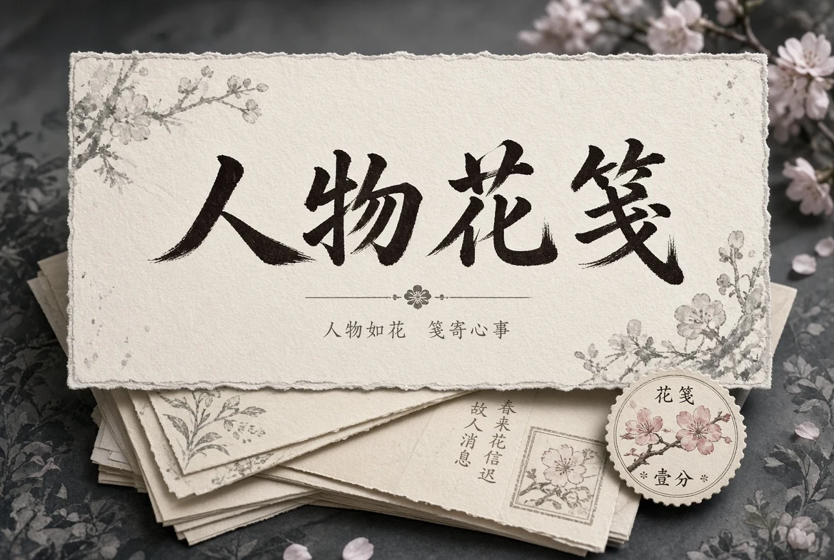 人物花笺栏目图